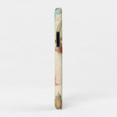  Bloemen Blauwe Streep Hete Luchtballon Case-Mate iPhone Case (Achterkant/rechts)