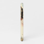 Bloemen Blauwe Streep Hete Luchtballon iPhone Hoesje (Linkerkant)