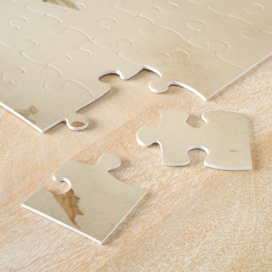  Bloemen Blauwe Streep Hete Luchtballon Legpuzzel (Zijkant)