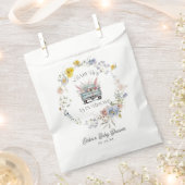 Bloemen Blauwe Vrachtwagen Baby Jongen in Bloom Pa Bedankzakje (Geknipt)