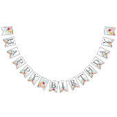 bloemen blij met Birthday Banner (Alle)