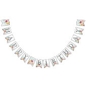 bloemen blij met Birthday Banner (Alle)