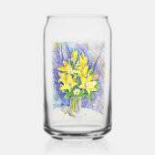 Bloemen Blikvorm Glas (Achterkant)