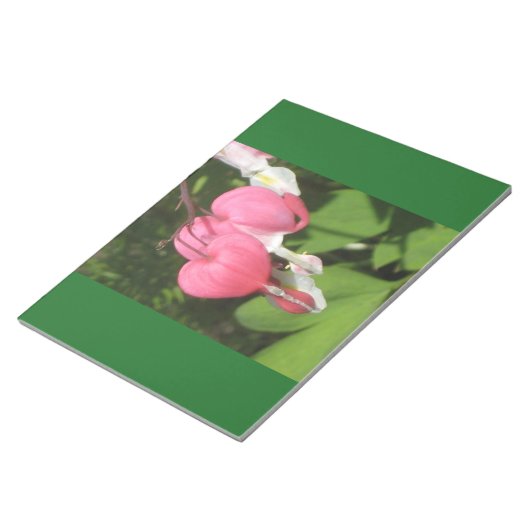 Bloemen Bloedend Hart - Foto Notitieblok 40 pagina (Schuin)