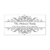 Bloemen bloeien - adres zelf inkt stempel (Design)