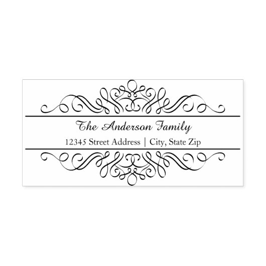 Bloemen bloeien - adres zelf inkt stempel (Design)