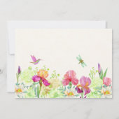 Bloemen bloeien baby shower kaart (Achterkant)