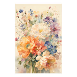 Bloemen bloeien foto afdruk