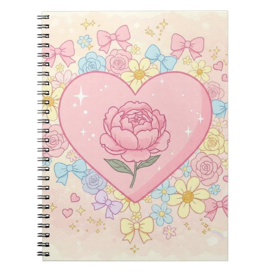 Bloemen bloeien in het hart - Natasha Us Notitieboek (Voorkant)