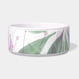 Bloemen bloeien Lila originele Waterverf kunst Voerbakje