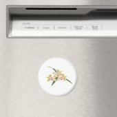 Bloemen bloeien met bladeren magneet (Insitu (Vaatwasser))