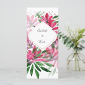 Bloemen bloeien Origineel Kunstwerk Waterverf Kaar Kaart (Staand voorkant)