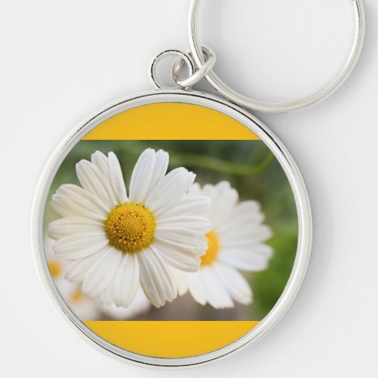 bloemen bloeien sleutelhanger (Voorkant)