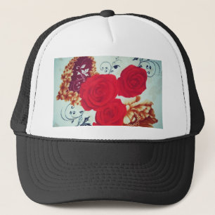 Bloemen bloeien trucker pet