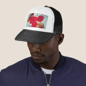 Bloemen bloeien trucker pet (In situ)