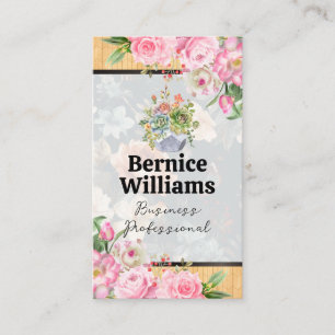 Bloemen bloeien visitekaartje