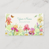 Bloemen bloeien visitekaartje (Voorkant)