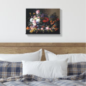 Bloemen bloem  kunstbloemen canvas afdruk (Insitu (Slaapkamer))