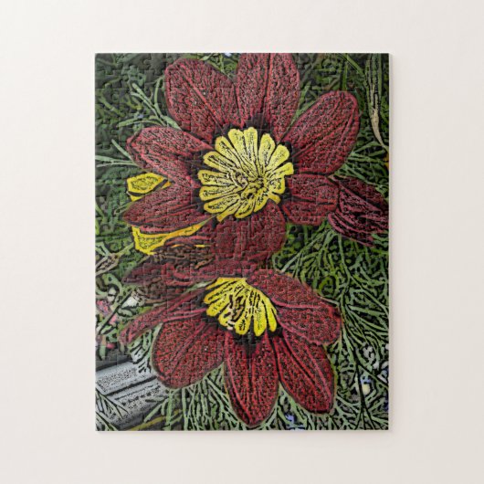 bloemen bloem legpuzzel (Verticaal)