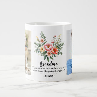 Bloemen Bloem Moederdag Granma Gift Jumbo Grote Koffiekop