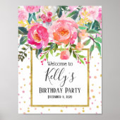 bloemen, bloem, welkomstteken poster (Voorkant)