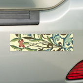 Bloemen Bloemen Bloemen Behang Art Nouveau  Bumpersticker (Op auto)