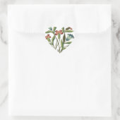 Bloemen Bloemen Bloemen Behang Art Nouveau  Hart Sticker (Tas)