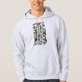 Bloemen Bloemen Bloemen Behang Art Nouveau  Hoodie (Voorkant)