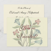 Bloemen Bloemen Bloemen Behang Art Nouveau  Kaart (Voorkant / Achterkant)