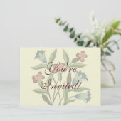 Bloemen Bloemen Bloemen Behang Art Nouveau  Kaart (Staand voorkant)