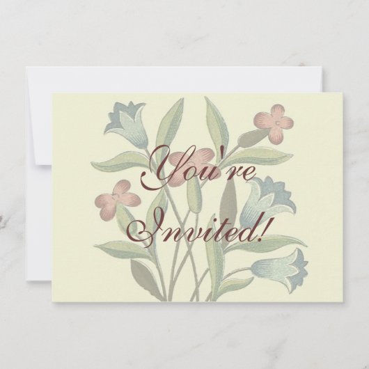 Bloemen Bloemen Bloemen Behang Art Nouveau  Kaart (Voorkant)