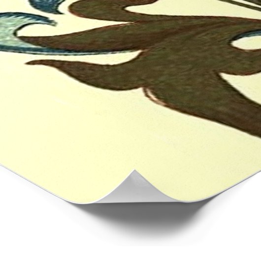 Bloemen Bloemen Bloemen Behang Art Nouveau  Poster (Hoek)