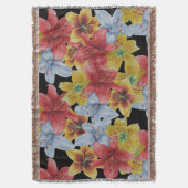 bloemen bloemen bloemen bloemen deken (Voorkant Verticaal)