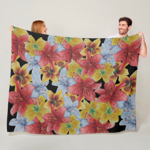 bloemen bloemen bloemen bloemen fleece deken