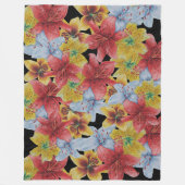 bloemen bloemen bloemen bloemen fleece deken (Voorkant)