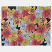 bloemen bloemen bloemen bloemen fleece deken (Voorkant (Horizontaal))