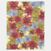 bloemen bloemen bloemen bloemen fleece deken (Voorkant)