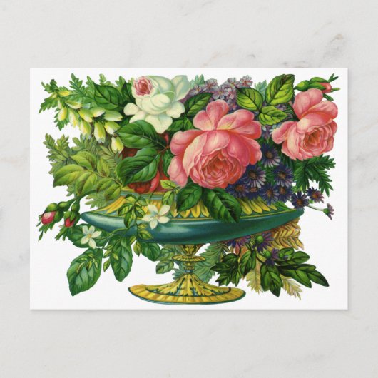 bloemen, bloemen, bloemen briefkaart (Voorkant)