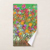Bloemen Bloemen Bloemen Groen  Bad Handdoek (Handdoek)
