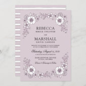 Bloemen Bloemen Bloemen Huwelijk Uitnodiging test (Voorkant / Achterkant)