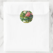 bloemen, bloemen, bloemen ronde sticker (Tas)