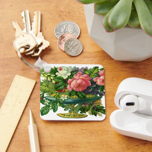 bloemen, bloemen, bloemen sleutelhanger (Bureau)