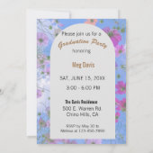 Bloemen Bloemen Custom Details Graduation Party Kaart (Achterkant)