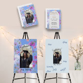 Bloemen Bloemen Custom Details Graduation Party Kaart