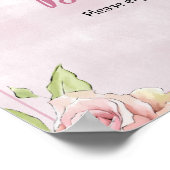 Bloemen Bloemen Dessert Bar feestbord Poster (Hoek)