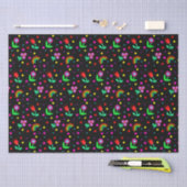 Bloemen, bloemen en poka Dots Girl's Tissuepapier (Craft)