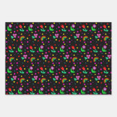 Bloemen, bloemen en Polka Dots Girl's Tissue Pa Inpakpapier Vel (Voorkant 2)