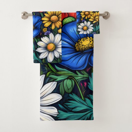 Bloemen Bloemen Natuur Liefde Bad Handdoek (Insitu)