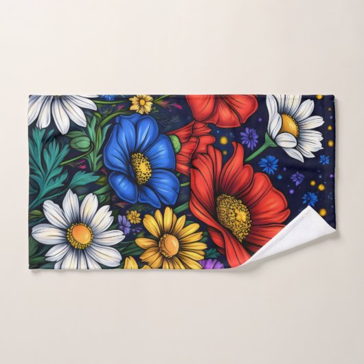 Bloemen Bloemen Natuur Liefde Bad Handdoek (Handdoek)