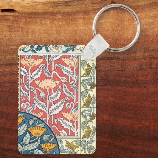 bloemen bloemen sleutelhanger (Achterkant)